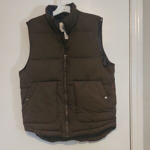St. John's Bay Dark Brown Quilted Vest